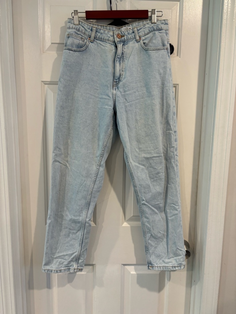 Zara Pale Blue Relaxed Fit Jeans
